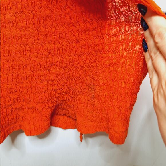 Free People Vibrant Orange Midi Dress - Picture 13 of 14